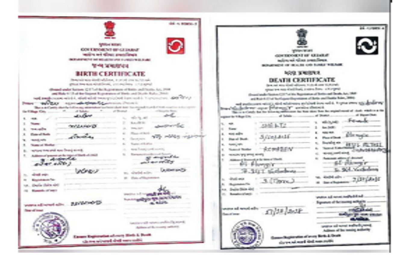 Birth & Death Certificate